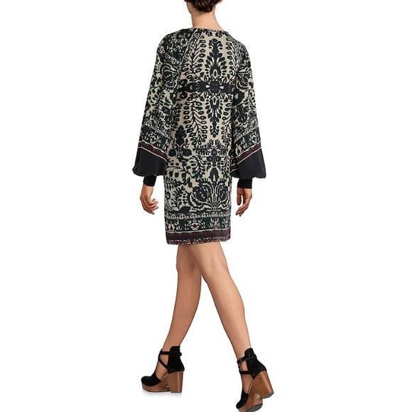 Free People Puff Sleeve Print Mini Sweater Dress - Picture 4 of 4